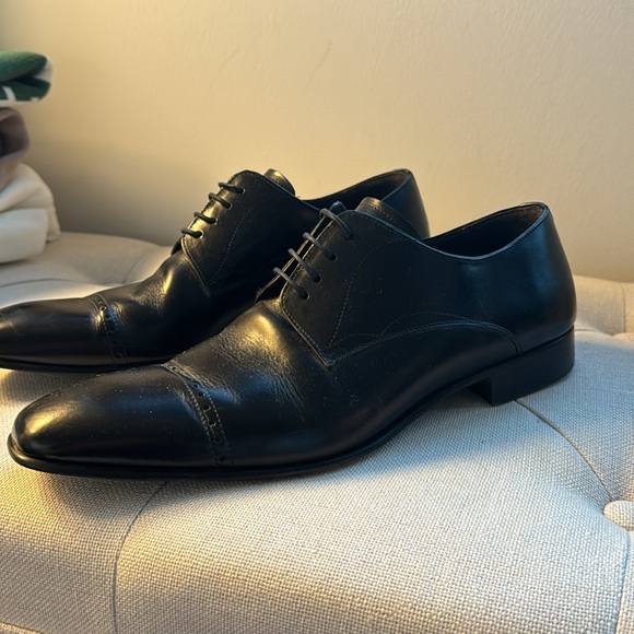 Men’s Mezlan Leather Lace-Up Oxford Dress Shoes - Picture 5 of 11